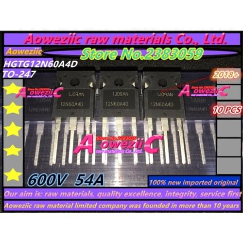 Aoweziic 2018+ 100% new imported original HGTG12N60A4D 12N60A4D NGTB50N60FLWG 50N60FL FDL100N50F 100N50F TO-247 transistor