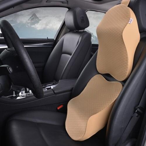 Car Neck Pillow Adjustable Head Restraint 3D Memory Foam Auto Headrest Travel Pillow Neck Support Holder Seat Covers Car Styling