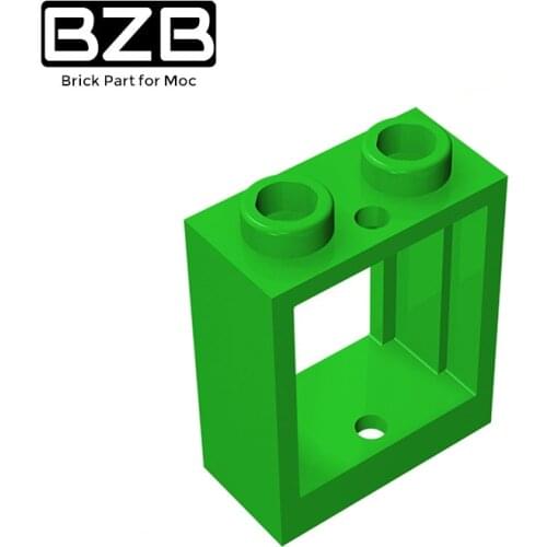 BZB MOC 60592 1x2x2 Window Frame High-tech Creative Building Block Model Kids Toys DIY Brick Parts Best Gifts