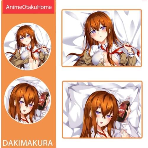 Anime Steins Gate Makise Kurisu Sexy Lovely Girl Throw Pillow Cover Hugging Body Pillowcase Otaku Bedding Dakimakura Pillow Case