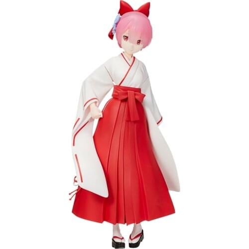 Re:life In A Different World From Zero Ram Witch Anime Action Figure Model Doll Japanese Hand-Made Collection Toys In Stock
