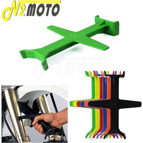 Motorcycles Transportation Brace Green Fork Support 29cm Tie Down Seal Saver for Kawasaki KLX110 250 XT 660R WR 250F 250R