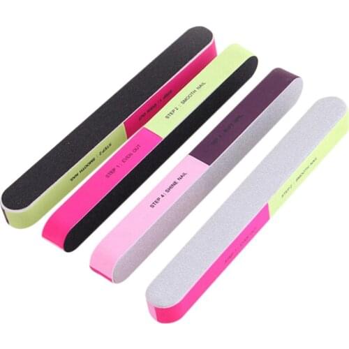 Hot Sale 1PC 7 Sides Nail Files Polishing Tool Manicure Pedicure Professional Nail File Nail Art Sanding Nail Buffer Block