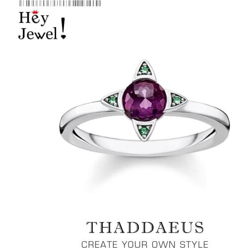 Paradisiacal Ring Colourful Stones,Europe Style Fine Jewerly For Women,2021 Summer Brand New Flower Gift In 925 Sterling Silver