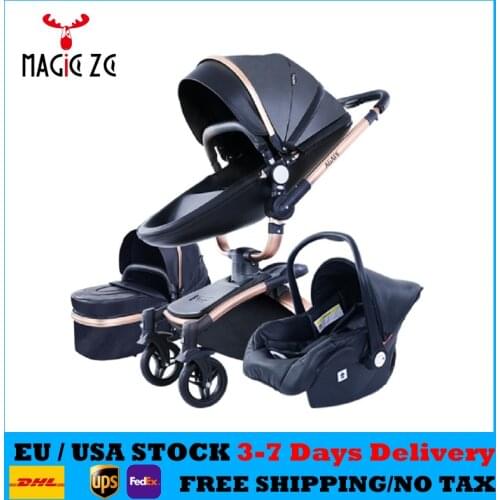 Stroller 3 in 1 Newborn Baby High Landscape Stroller baby pushchair pram strollers Kinderwagen Poussette Bebe Baby Trolley