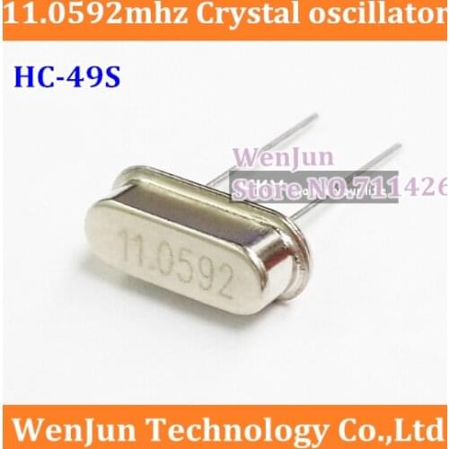 High qualtiy 11.0592MHz Crystal Oscillator 11.0592 MHz Quartz HC-49S Crystal Oscillator