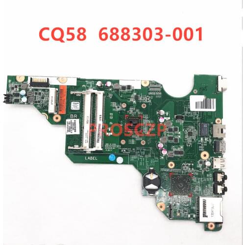 High quality for HP 2000 CQ58 Laptop Motherboard 688303-001 688303-501 688303-601 with E1-1200 CPU DDR3 100% fully tested