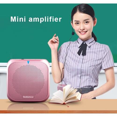 Mini Audio Speaker Voice Amplifier Megaphone Booster With Wired Microphone Loudspeaker Speaker MP3 Teacher Training Megaphone