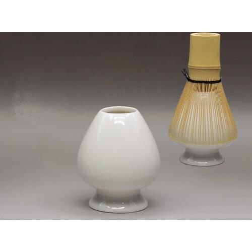 Milky White Japanese Matcha Whisk Holder Bamboo Chasen Stand Japan Tea Ceremony Tools GiftSet Whisk placer Artistic colorful