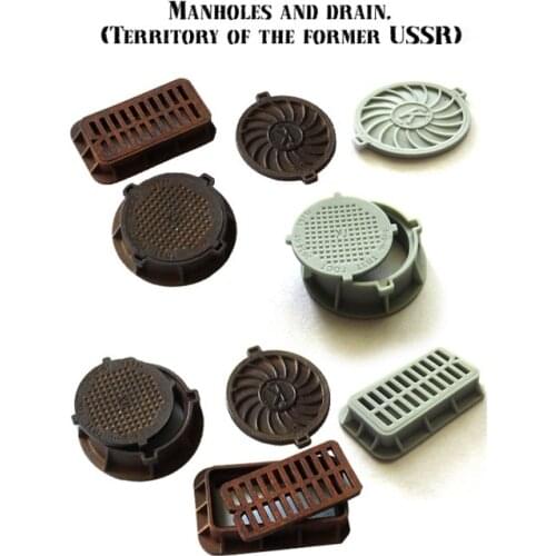 2016 NEW 1/35 WW2 model scene accessories Sewer architectural model material Resin Model Kit figure Free Shipping