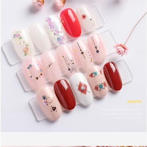 New Fashion 1Sheets 3D Water Decals Nail Art Stickers DIY colorful Fresh star moon Nails Sticker Decorations Manicure Z087