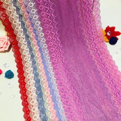 NO2099 23CM Wholesale Fashion Elastic Flower Lace for Garment Accessories