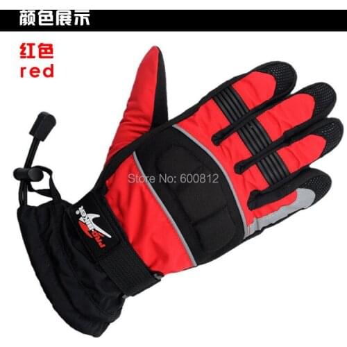 2019 New motorcycle gloves Knights racing gloves motorbike gloves 100% wind waterproof keep warm black blue red size M L XL