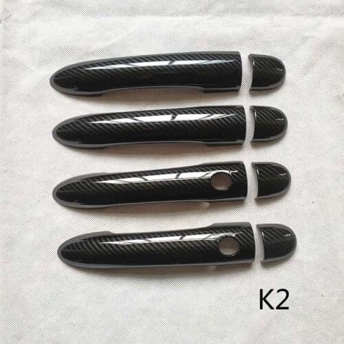 Fit for Renault Megane 2 Ii MK2 Door Handle Cover Trim Handles Covers Plastic Car Accessories Imitation Carbon Fiber