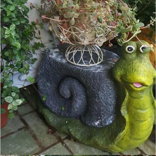 American Cement Snail Turtle Sculpture Decoration Villa Garden Kindergarten Outdoor Landscape Simulation Animal Figurines Crafts