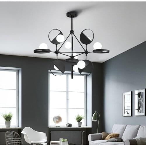 Magic bean led chandelier post modern simple line creative personality living room dining room Nordic lamp