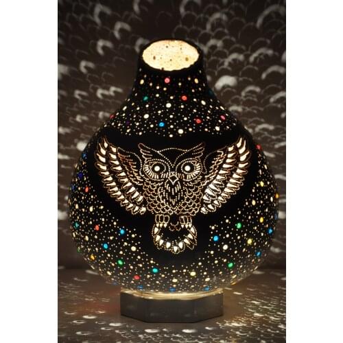 Gourd Lamp Owl