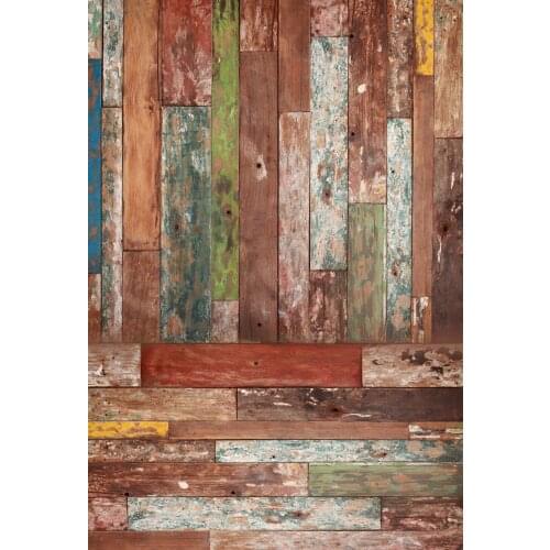 VinylBDS Retor Wood Photography Backdrops Art Colorful Photostudio Background Cotton For Children Backgrounds Photo Studio