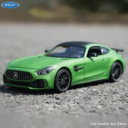 WELLY 1:24 New Mercedes-Benz AMG GT sports car simulation alloy car model crafts decoration collection toy tools gift