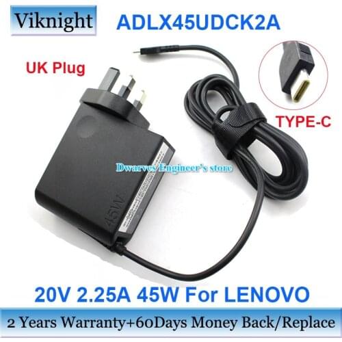 Genuine ADLX45UDCK2A 20V 2.25A 12V 3A 5V 2A AC Adapter Charger For Lenovo THINKPAD X1 S2 3RD GEN X360 13 T480 2015 TABLET 2017