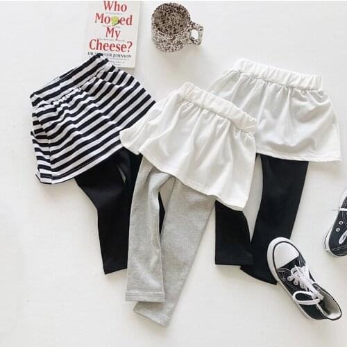 2-8T Toddler Kid Baby Girls Pants Elegant Skinny Stretch Culottes Cute Sweet Autumn WInter Infant Childrens Trousers Clothing