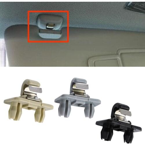 2Pcs Sun Visor Buckle Light Barrier Clip Hook Base Bracke Auto Interiort Accessories Decoration for Audi A6 A4 Q5