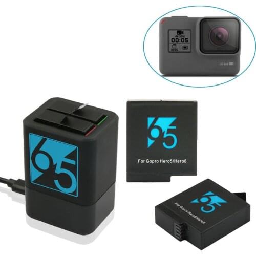 Batterie 7 black for gopro hero 5 blcak hero 6 battery charger go pro battery 7 8 hero7 hero6 hero5 battery for gopro 5 battery