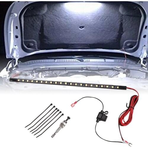 White Under Hood LED Light Kit With Automatic on/off -Universal Fits Any Vehicle Car LED lights Automatic switch Ties LED Strips