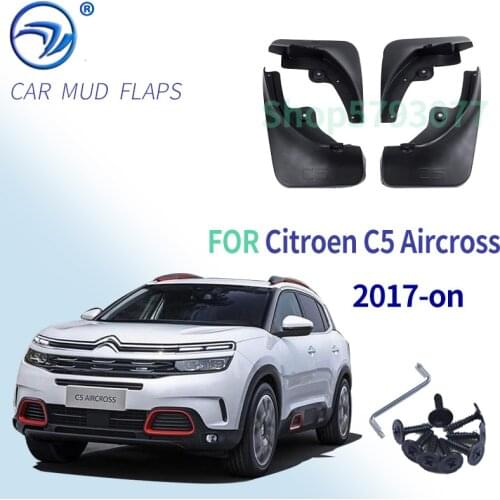 Set Mudflaps For Citroen C5 Aircross 2017 -on Mud Flaps Mudguards Front Rear Flap Baffle Muddy Splash Guards 2018 2019 2020