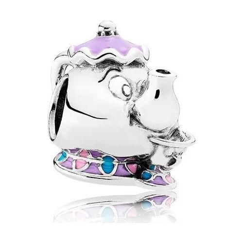 10PCS Wholesale Original Silver Color Charms Enamel Cute Elephant Animal Beads For Women Bracelets DIY Pendant Jewelry