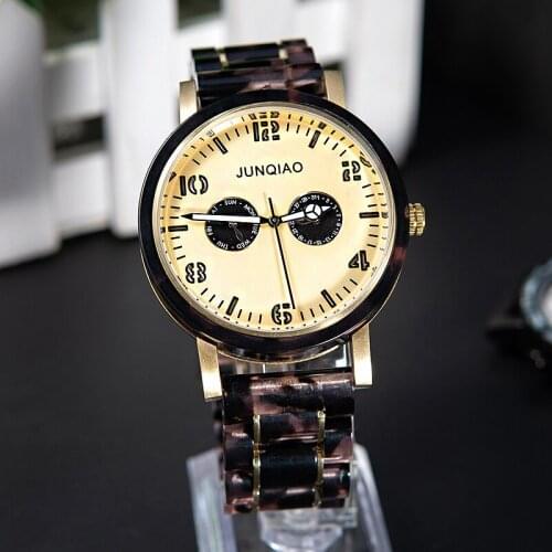 Watch men Male Wood Chronograph Wristwatches Resin Watch Waterproof Multifunction Sport Watch relojes para hombre