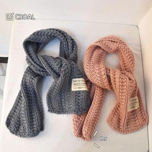 CROAL CHERIE Scarf For Children Baby Warm Scarves Girls Winter Scarf For Kids Knitted Collar Baby Scarves