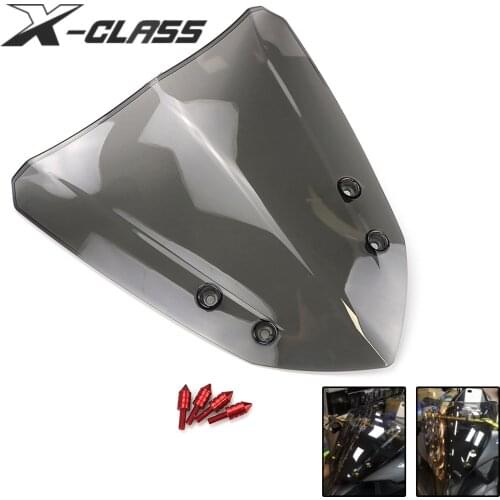 For Yamaha Aerox 155 NVX155 2017 2018 Motorcycle Windshield Windscreen Spoiler Air Deflector Smoke Black Scooter Accessories