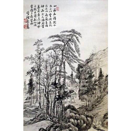 Mountain Residence by Okuhara Seiko Art Film Print Silk Poster Home Wall Decor 24x36inch