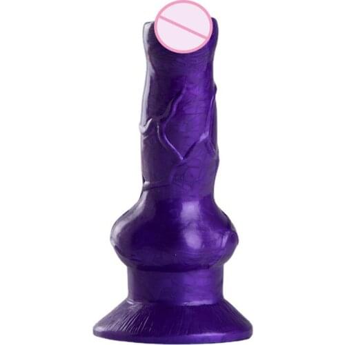 Simulation Wolf Dildo Animal Huge Dildo Black Sex Toys For Woman Lesbian Masturbator Anal Plug Anus Massage Couple Flirt Sex