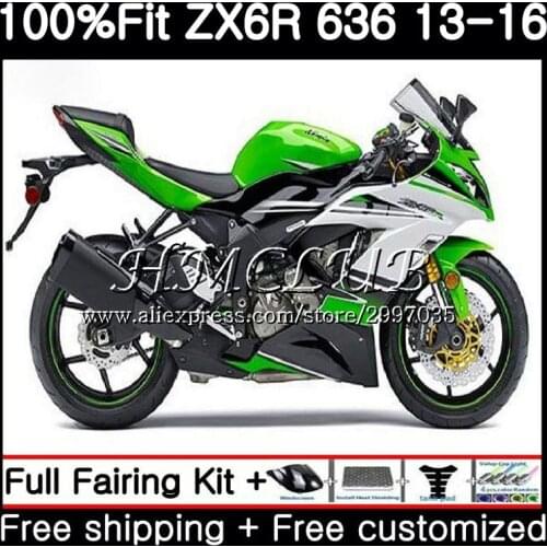 Injection For KAWASAKI NINJA ZX-636 ZX-6R 2013 2014 2015 2016 52HC.17 ZX 636 600CC ZX 6R ZX6R 13 14 15 16 Stock color Fairings