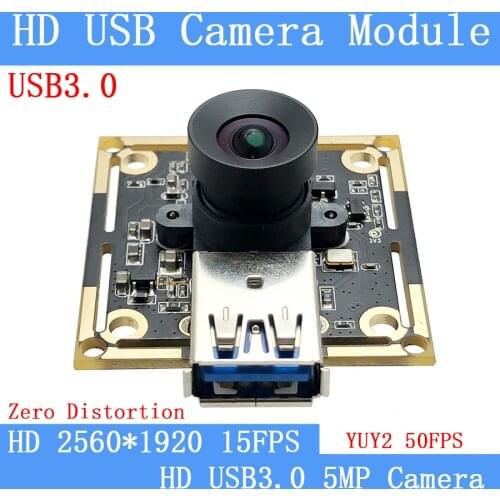 Zero distortion HD 5MP USB 3.0 Webcam 50FPS 30FPS 5MP High Speed YUY2 UVC USB Camera Module for Android Linux Windows Mac