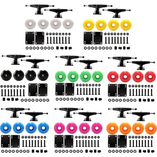 Skateboard Wheels Aluminum Alloy Skateboard Trucks Four-wheel Skateboard Support And Wheels Parts Long Board Parts