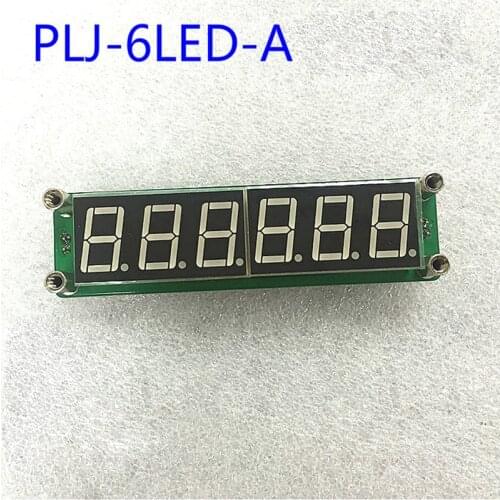 Red/Blue/Green LED display 6 digits 0.1MHz~65MHz Digital RF Frequency Meter Counter Tester Cymometer PLJ-6LED-A DC 8V~15V