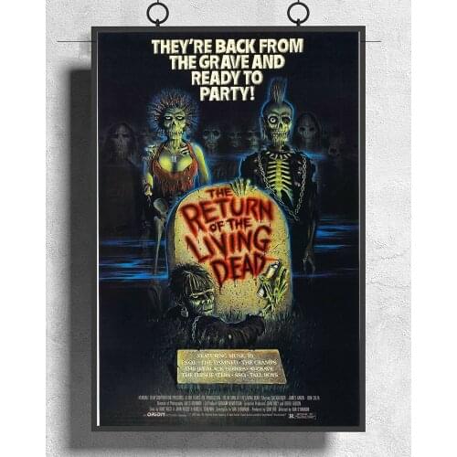 L349 RETURN OF THE LIVING DEAD Movie Horror Zombies Night Dawn Day Undead Silk Fabric Poster Art Decor Indoor Painting Gift