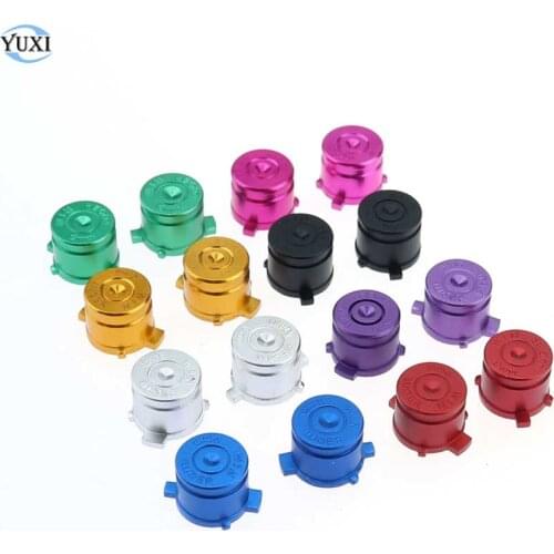 YuXi 4pcs/set Metal Bullet ABXY Button Joystick stick Caps Replacement Sony Playstation Dualshock 3 4 PS3 PS4 Gamepad Controller