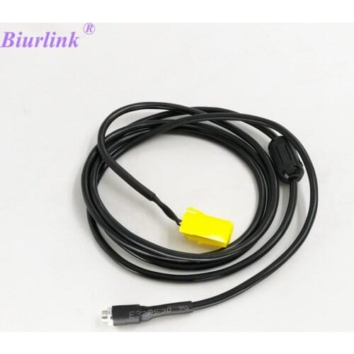 Biurlink ISO 6Pin Female 3.5MM Jack Aux Cable Audio Adapter Shielded for Alfa Romeo for Fiat Grande Punto