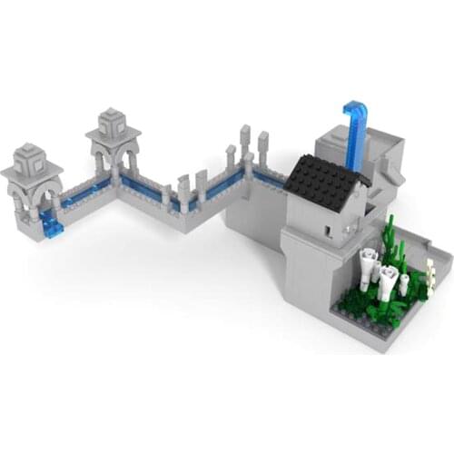 MOC Impossible Falls M.C. Esches Experiment Building Blocks Kit Architecture Falls Bricks Visual Scene Idea Assemble Toys