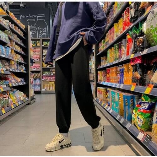 Fashion Sweatpants Straight Women Pants High Waist Autumn Women Pants Loose Overalls Women Trousers Pants Running Jogger Pants