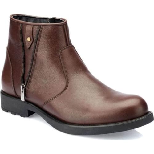 Polaris 5 Point Men 'S Brown Leather Boots 100323675 'Turkish' Quality 2021 Fashion Design Season Comfort Fast Shipping