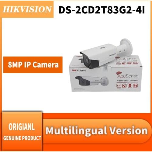 Original Hikvision DS-2CD2T83G2-4I 8 MP AcuSense Fixed Bullet Network Camera POE H.265 Water And Dust Resistant