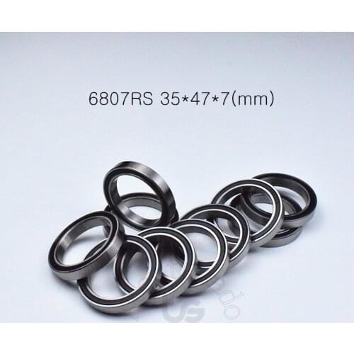 6807RS 35*47*7(mm) 10pieces bearing ABEC-5 10pcs/lot Rubber sealed bearing 6807 6807RS bearingS