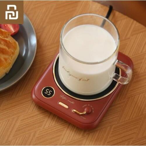 Retro heating coaster smart home insulation coaster new office portable 55 degree constant temperature coaster for xiaomi youpin