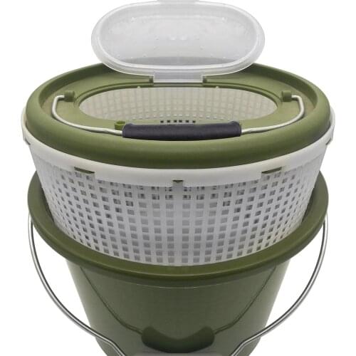 Thicken Portable Fishing Bucket Live Bait Fish Holder Outdoor Folding Fishing Bag Bucket Camping Hiking Container S M L X411G