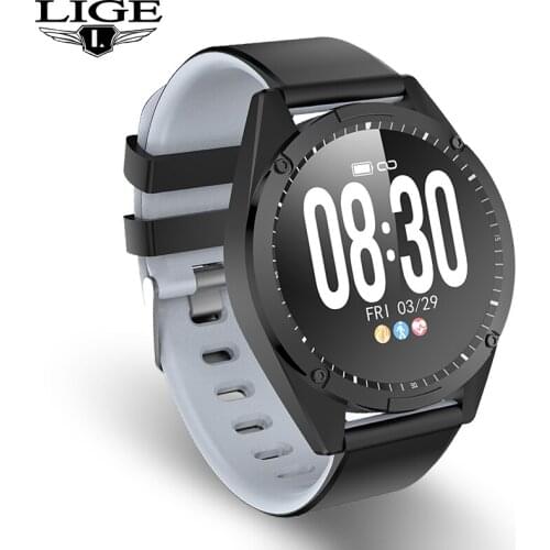 LIGE 2019 fashion New Women Smart bracelet Heart Rate Monitor Blood Pressure Fitness tracker Sports smart watch for Android IOS